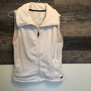 Calvin Klein pale pink zip up vest